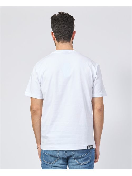 T-shirt girocollo Karl Lagerfeld con logo KARL LAGERFELD | A1M17044100